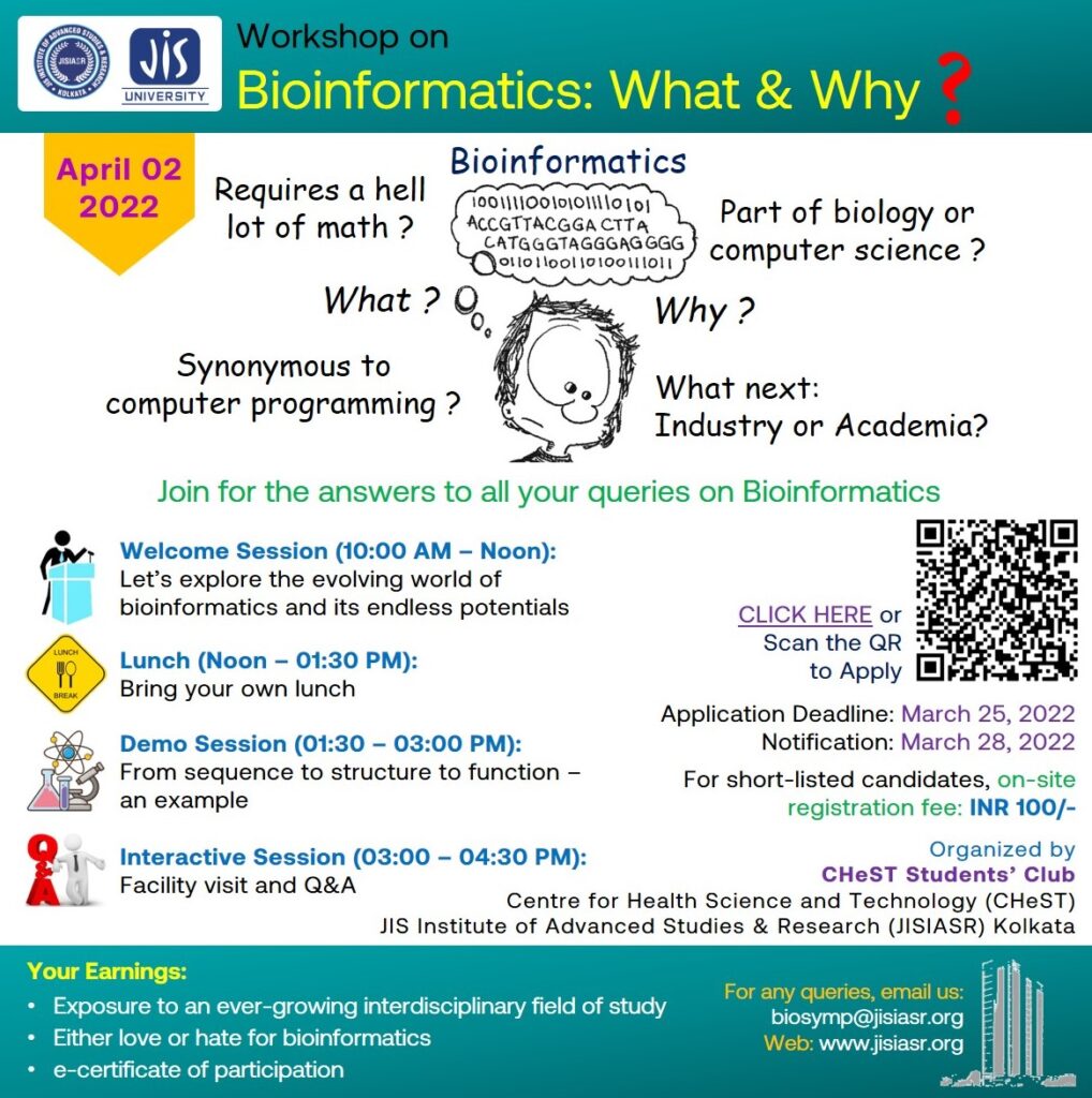 Workshop on Bioinformatics: What and Why?
